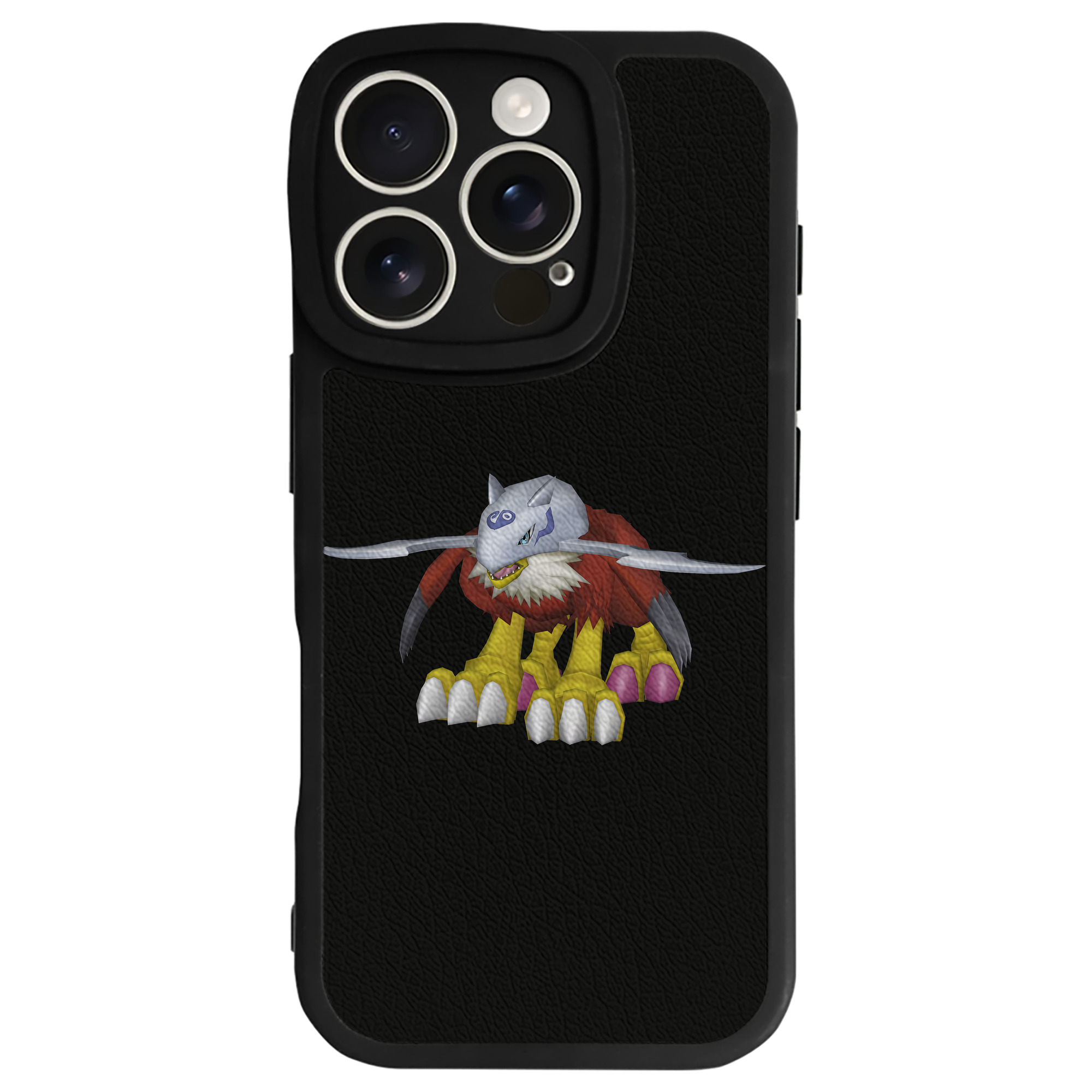 （画像用） Digimon デジタルモンスター/デジモン 【iPhone 16シリーズ対応】シリコンスマホケース（レザー調） 材質：シリコン